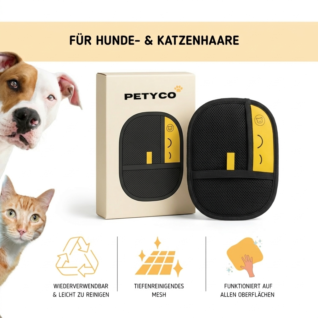 Petyco FellPro™ – Entfernt Tierhaare in Sekunden