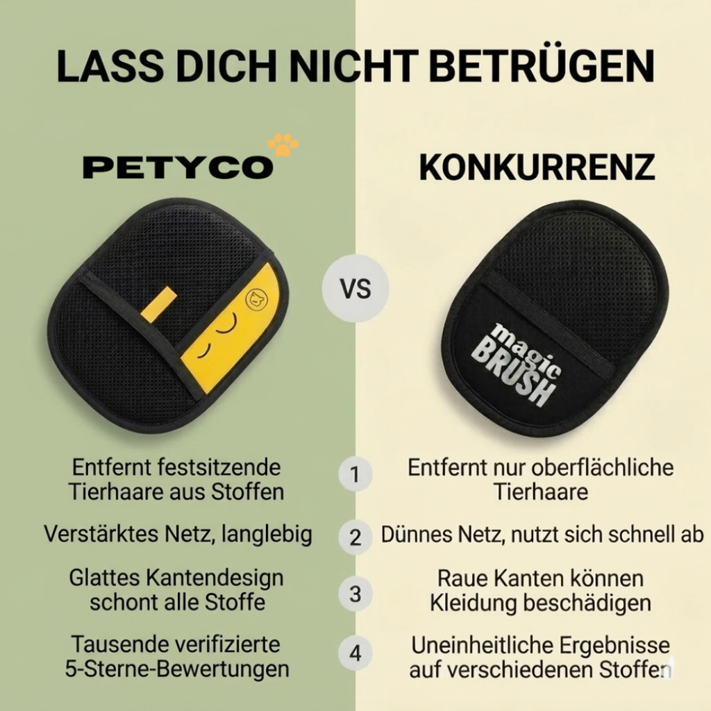 Petyco FellPro™ – Entfernt Tierhaare in Sekunden