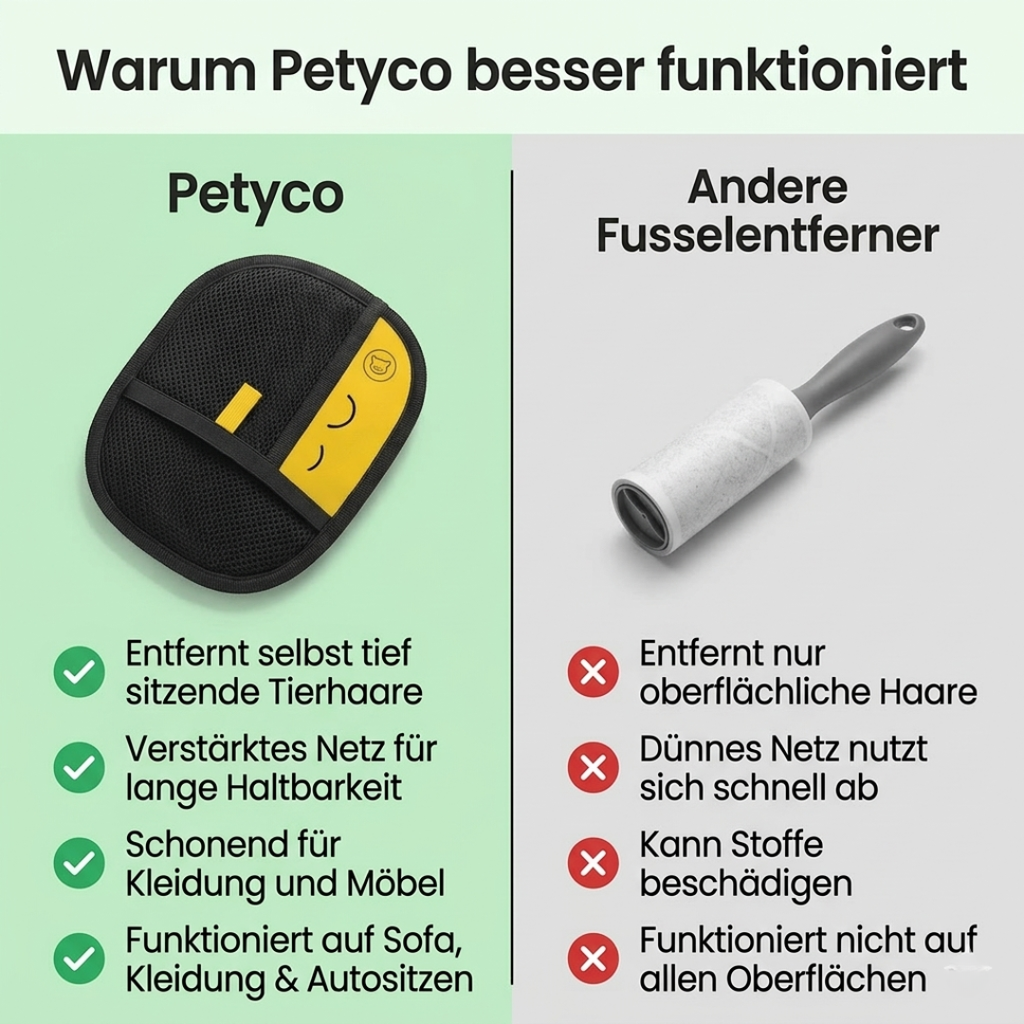 Petyco FellPro™ – Entfernt Tierhaare in Sekunden